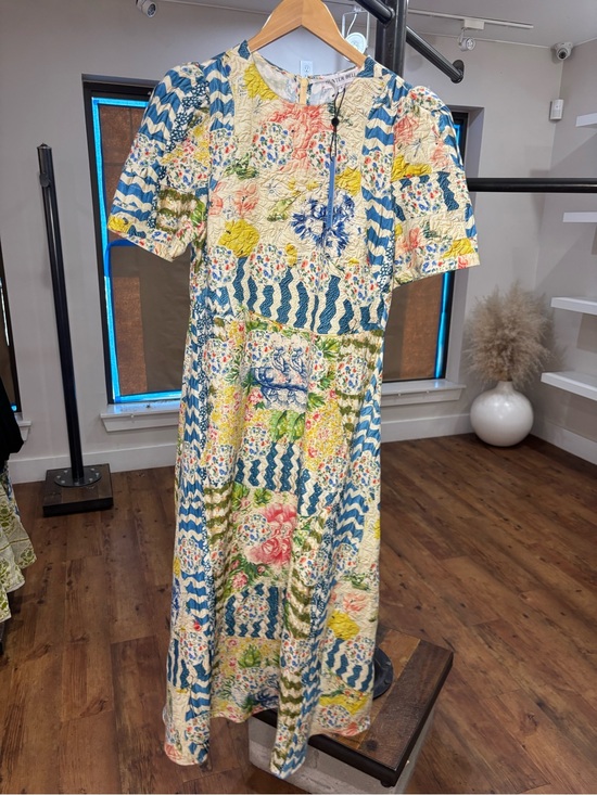 HUNTER BELL Dresses & Skirts - HUNTER BELL Casey Dress Morning Glory Multicolor Quilted Floral Patchwork